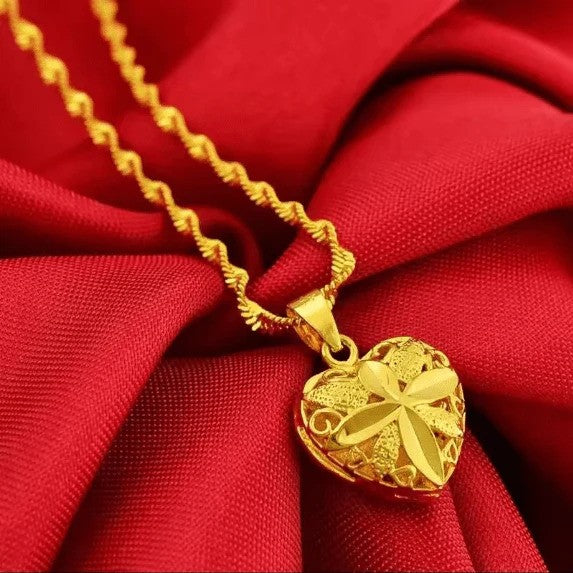 Heart Shaped Memorial Necklace for Loved Ones – Personalized Engraved Keepsake Jewelry