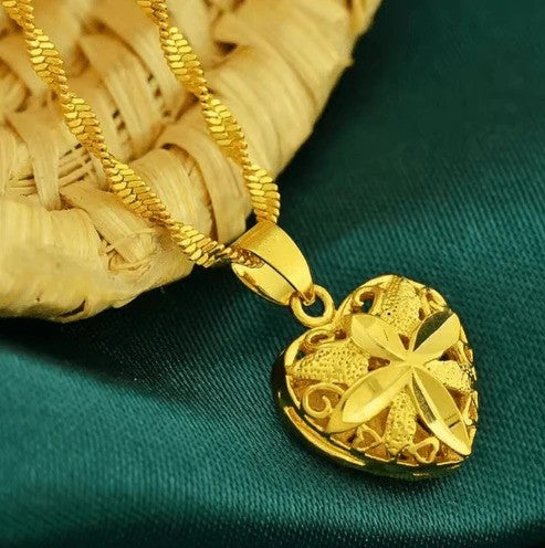Heart Shaped Memorial Necklace for Loved Ones – Personalized Engraved Keepsake Jewelry