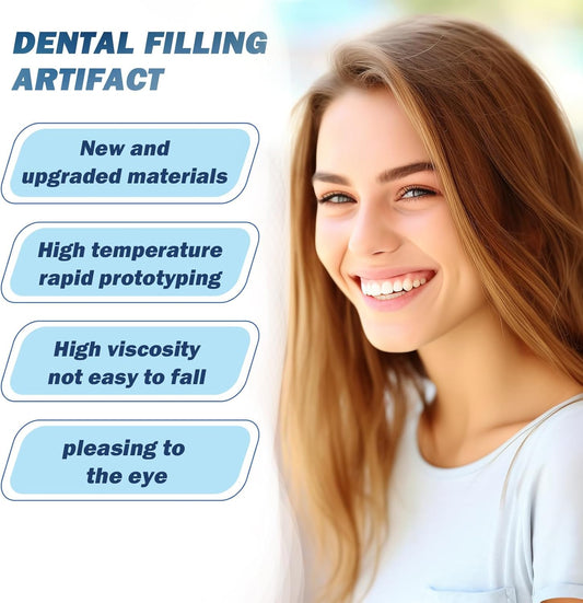 Eelhoe Thermal Forming False Teeth – DIY Moldable Beads for Temporary Tooth Repair | Easy, Quick, and Affordable Dental Solution