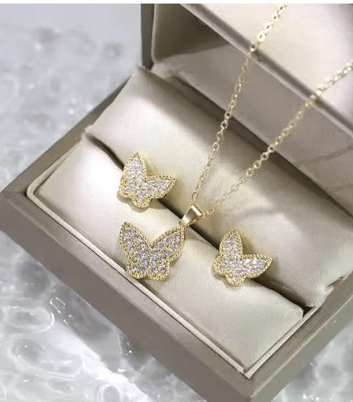 Butterfly Necklace Set - Elegant, Timeless Jewelry for Women